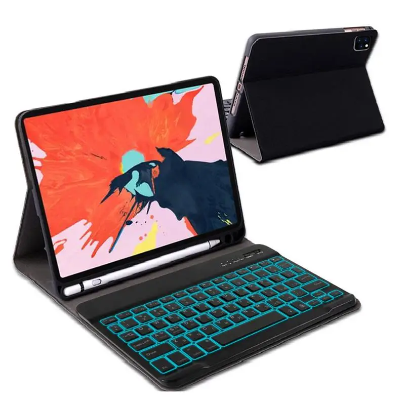 Чехол для iPad Pro 11 дюймов 2020 клавиатура с карандашом русская Bluetooth подсветкой умный