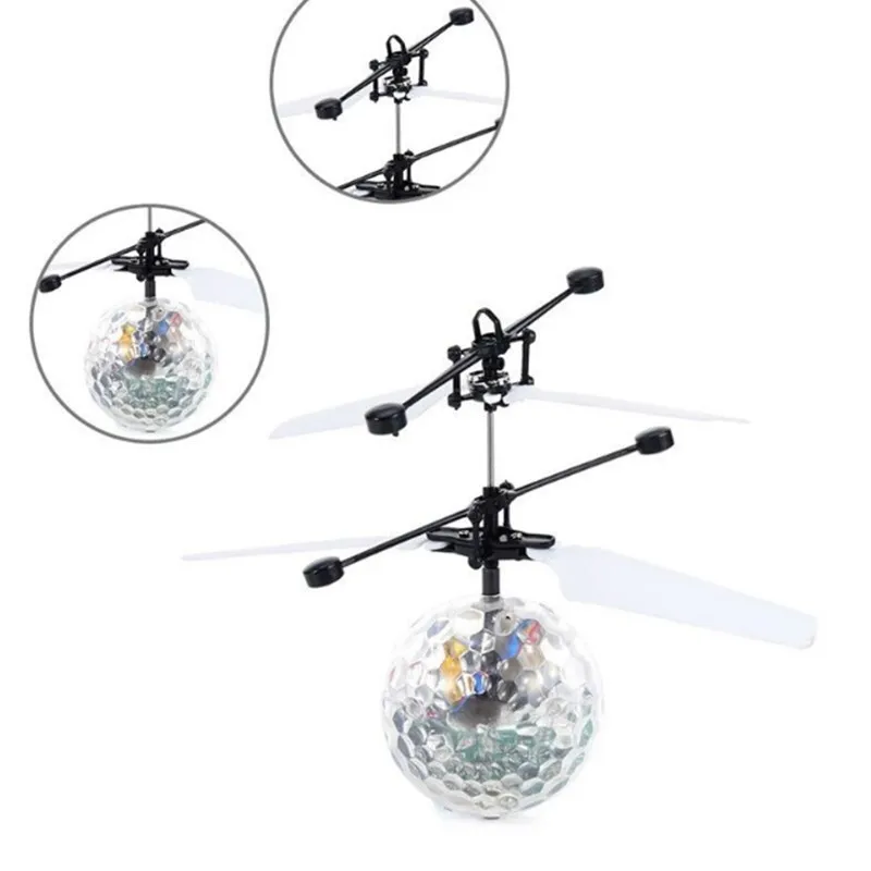 

1PC Mini Drone RC Helicopter Aircraft Flying Ball Flying Toys Ball Shinning LED Lighting Quadcopter Dron Fly Helicopter Kids Toy