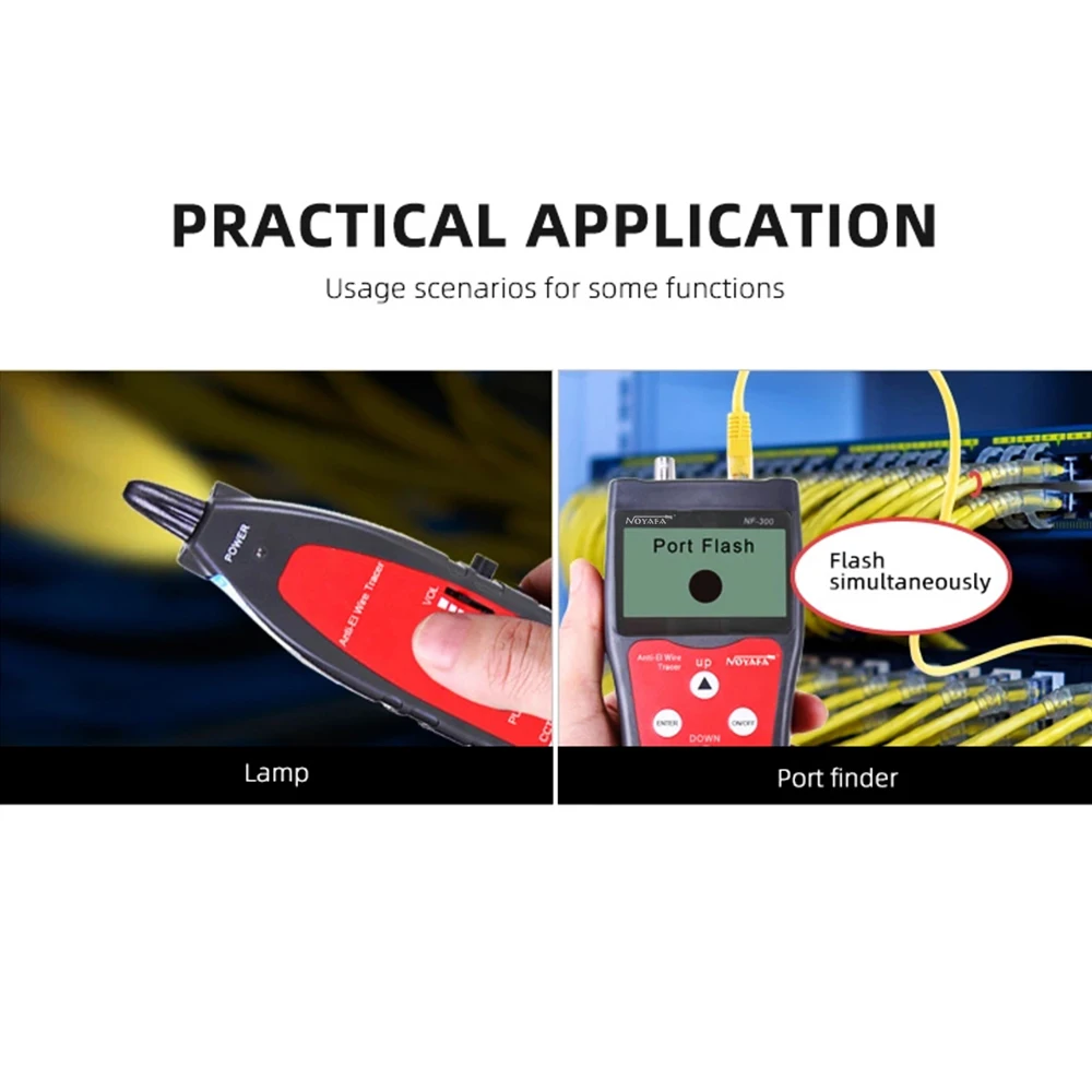 Billig Netzwerk & LAN Kabel Tester Katze 5-7 & Ethernet Draht Brechen Finder NF300 Draht Locator
