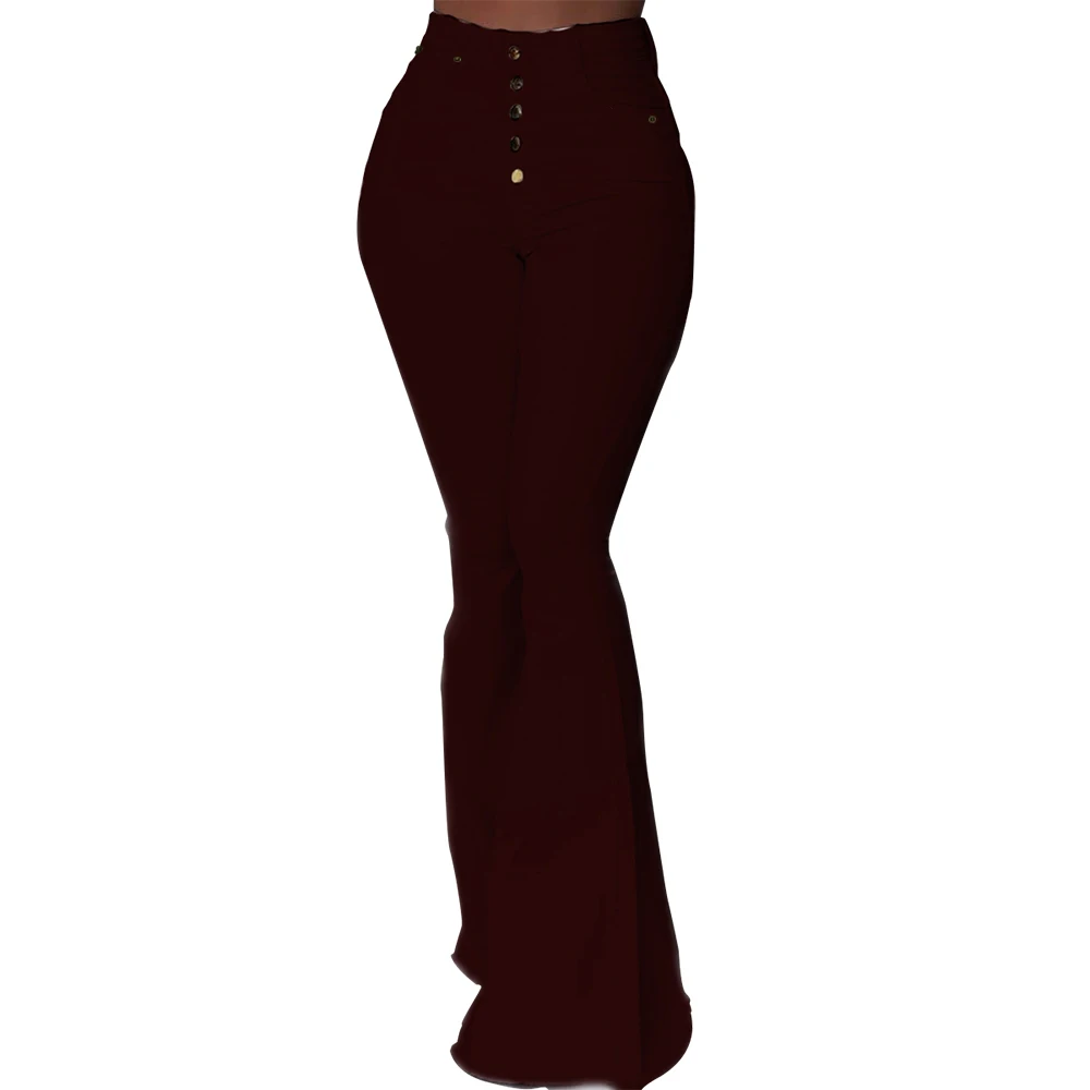 Женские брюки-леггинсы с высокой талией вечерние облегающие брюки на пуговицах