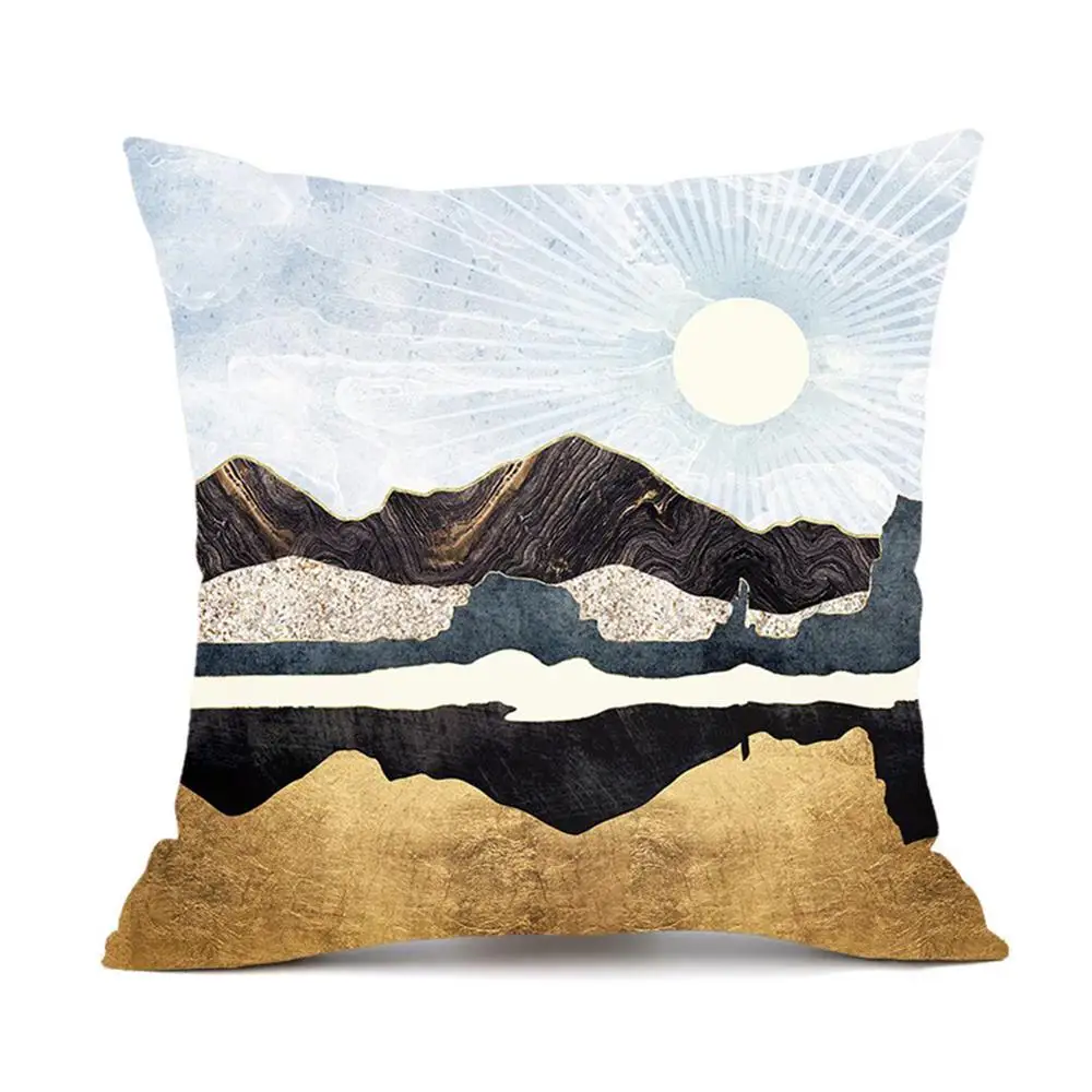 Декоративный льняной чехол для подушки современный диванной домашний декор