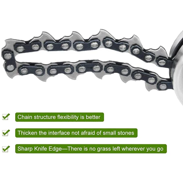 

Universal Lawn Mower Chain 65Mn Trimmer Head Chain Brushcutter for Trimmer Garden Gr Brush Cutter Tools Spare Parts