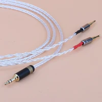 2 5mm 8core silver plated headphone upgrade cable for he1000 he400s he560 oppo pm 1 pm 2