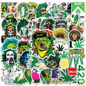 103050pcs funny characters leaves weed smoking graffiti stickers laptop car skateboard guitar motorcycle cool sticker kids toy free global shipping