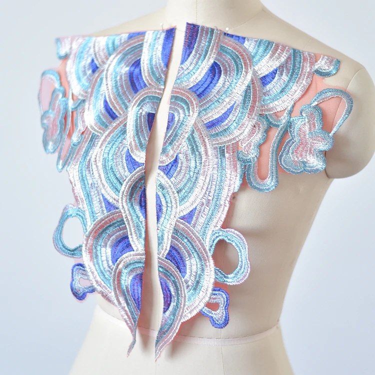 Облако вышивка кружевное платье с цветочным рисунком шт Наклейка в виде цветка