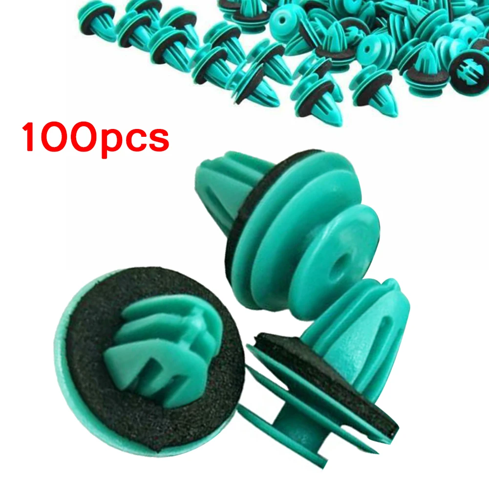 

8mm Clips Accessories Fastener Bumper Car Hole Door Green Parts Plastic Push Pin Retainer