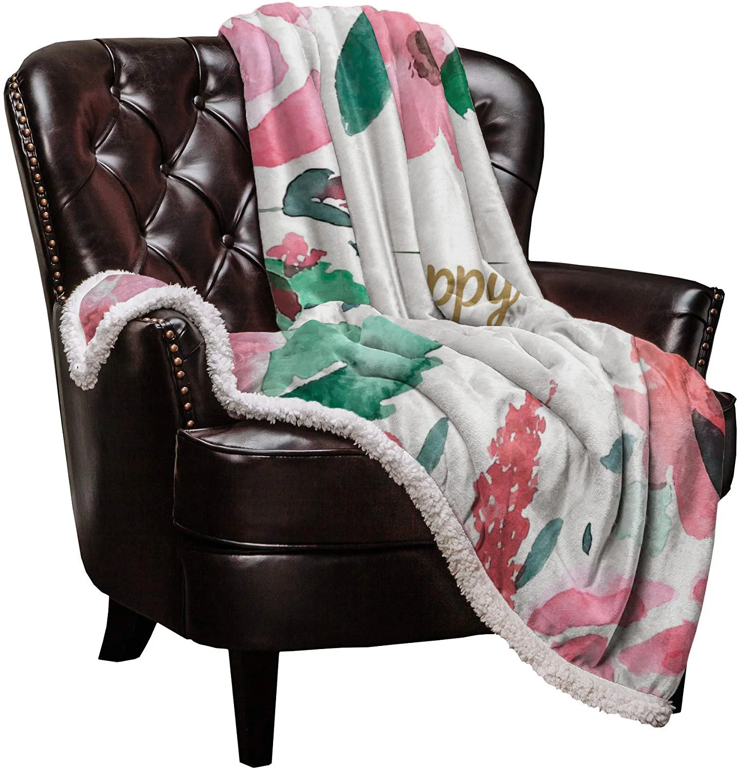 День матери Акварельные Цветы теплое мягкое одеяло офисный диван плюшевое