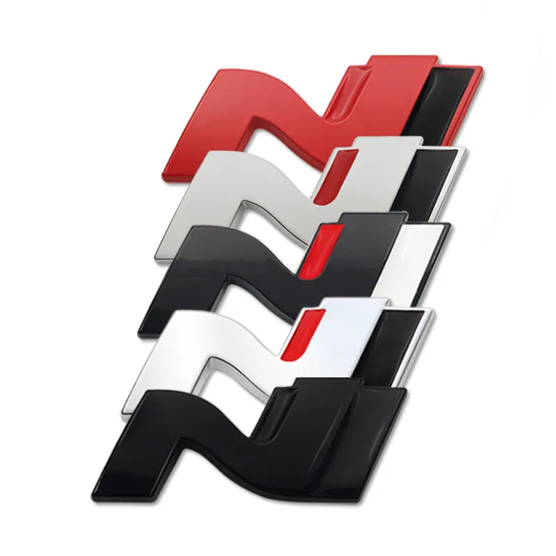 Металлический 3D логотип N значок Line гриль наклейки для крыльев Стайлинг