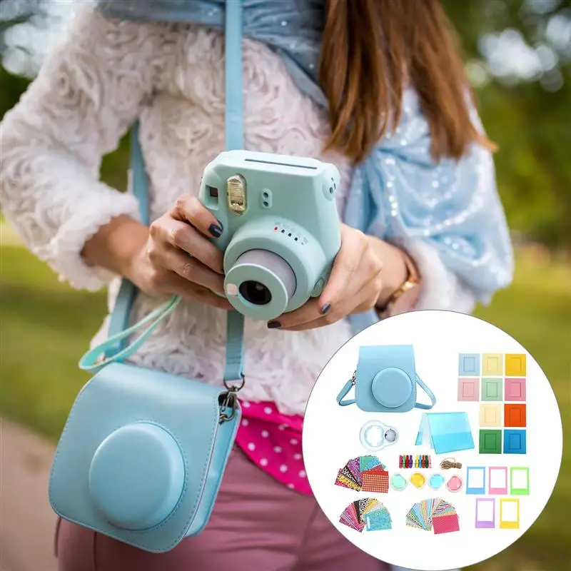 

1 Set For Fujifilm Instax Mini 11 Instant Camera Mini Case Protective Bag Camera Bag Compatible With Instant Mini 11 Stickers