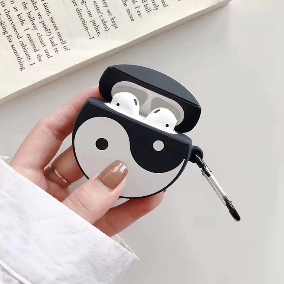 430 3D чехол для наушников для Airpods 2 чехол силиконовый чехол для наушников с изображением креветок из мультфильма для Apple Air pods 1 чехол для Earpods брелок для ключей - Цвет: 430
