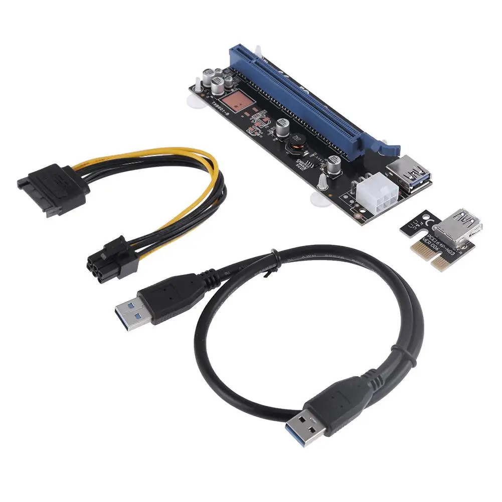 pci e экспресс 1x до 16x райзер карта а