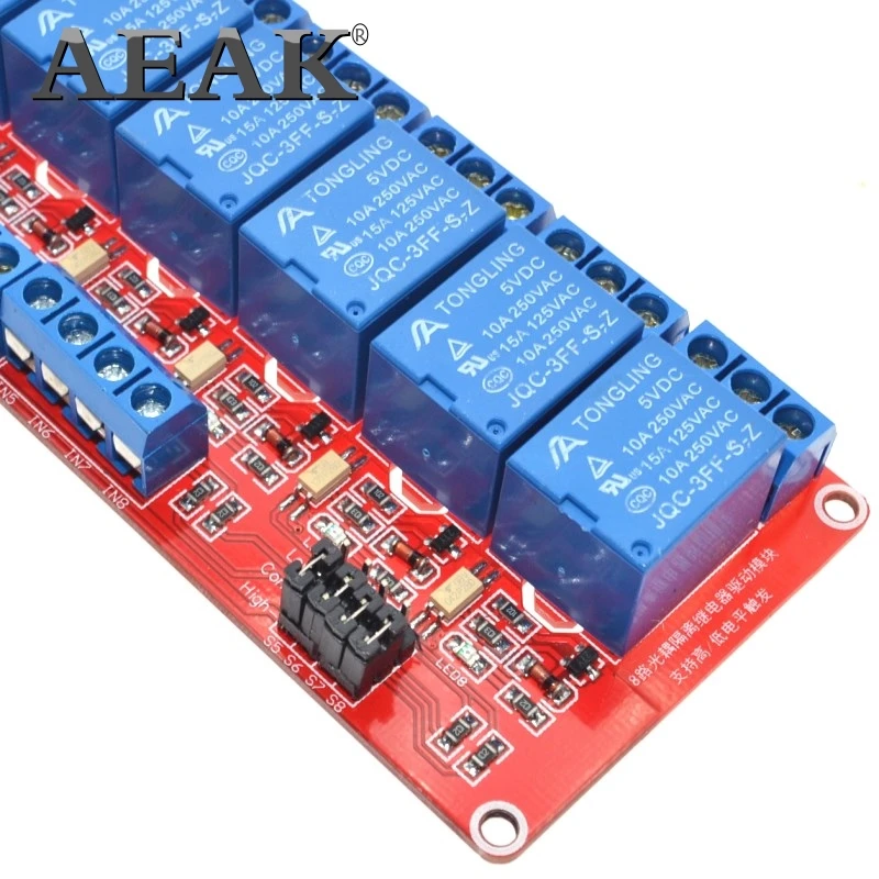 8 канальная релейная контрольная панель реле ПЛК 5 в модуль для arduino горячая