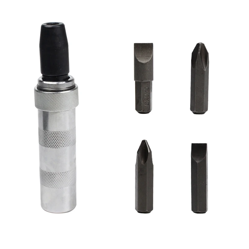 

5pcs Multi-purpose Heavy Duty Shock Screw Driver Chisel Bits Tools Socket Kit Impact Screwdriver Set With Case Flat