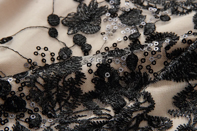 

Summer Sundresses Sweet Elegant Aesthetic Dress Sequins Embroidery Black Party Birthday Fairy Dresses Tie Strap Vestidos Midi Za