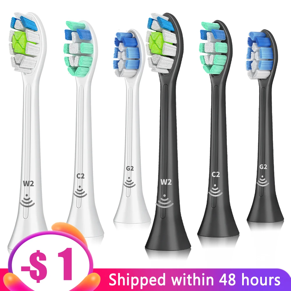 

Toothbrush Head For Philips Sonicare Electric Toothbrush DiamondClean HealthyWhite, FlexCare, EasyClean Essence+, PowerUp HX6730