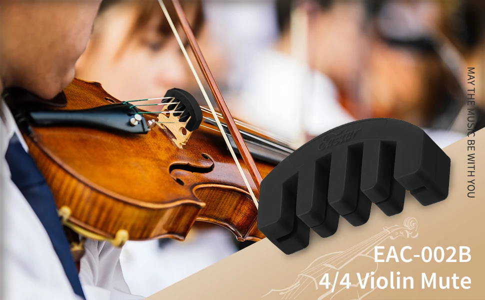Eastar 1 шт. 4/4 скрипка немой прочный резиновый немой хорошее качество для скрипки тренировочные аксессуары струнный инструмент немой EAC-002A