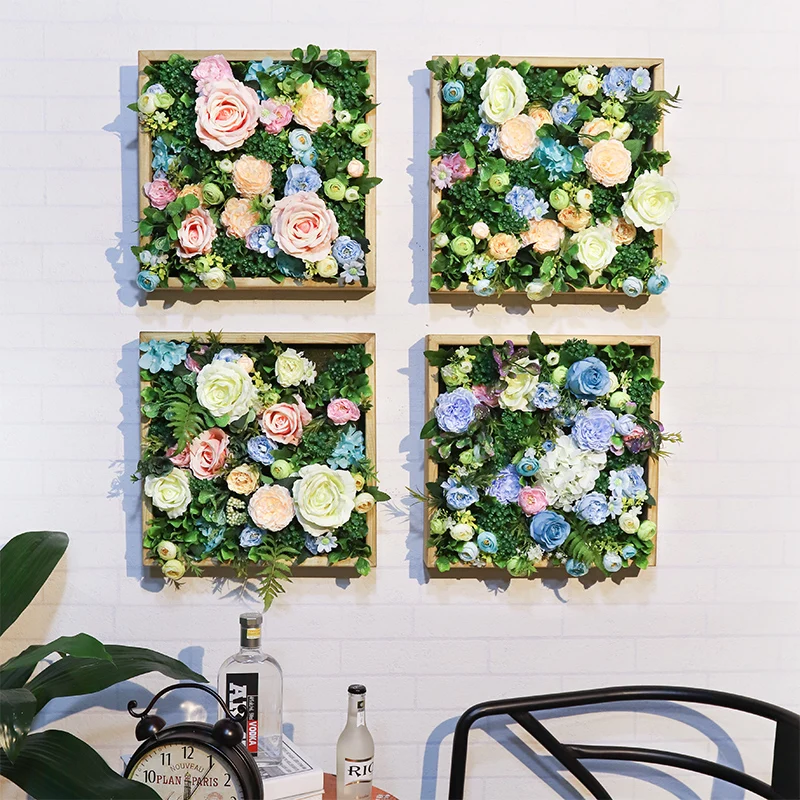 Имитация 3D растений Настенная Наклейка в стиле страны подвесная фоторамка для