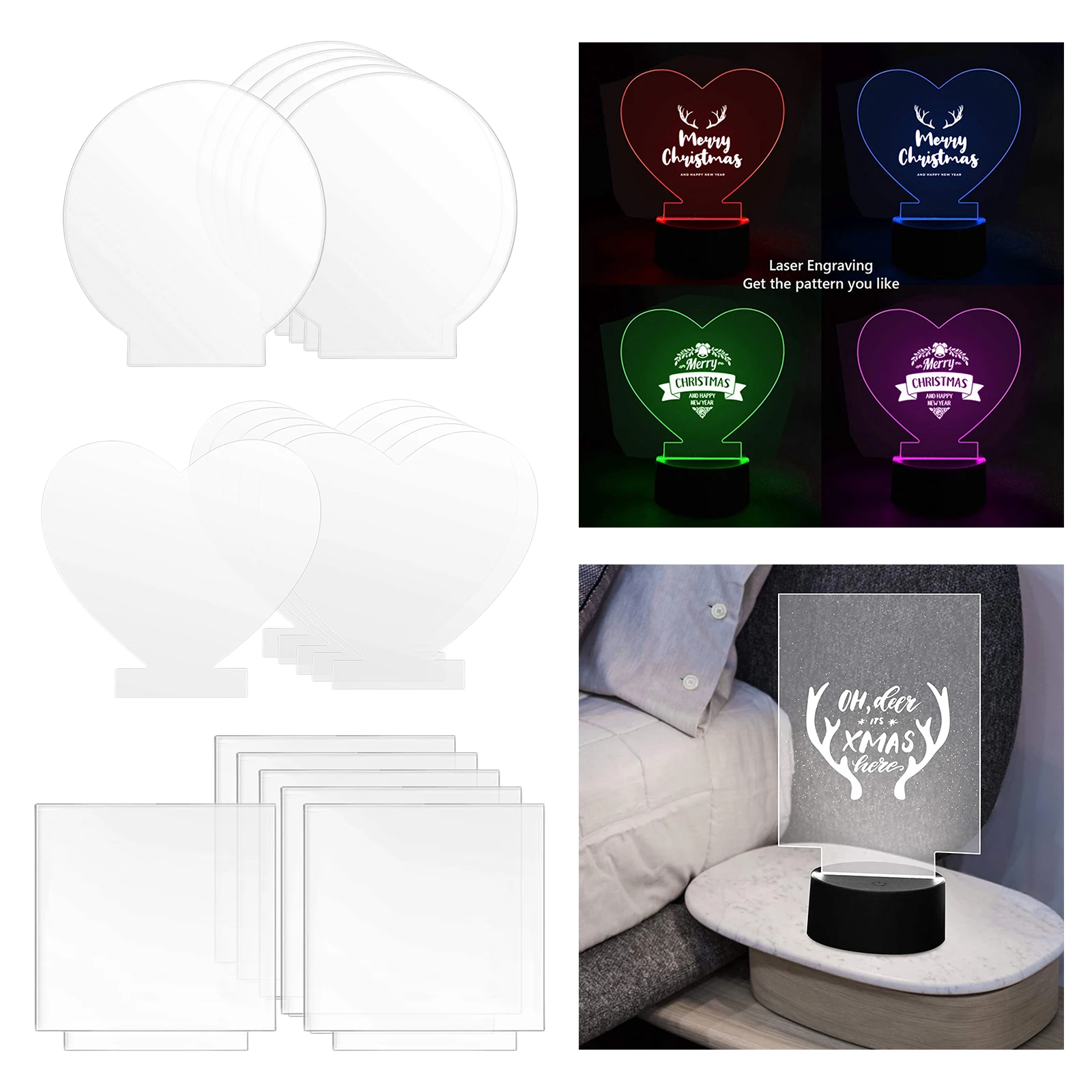 

6 шт., акриловые листы для светильник вого основания, прозрачная пластиковая стеклянная доска, пластиковая стеклянная панель для стола, выве...