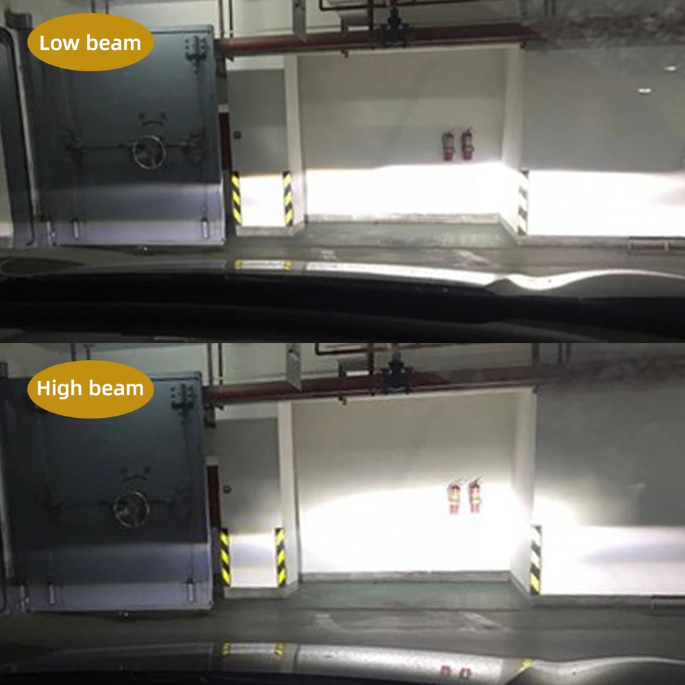 Мини светодиодсветильник фары H4 прожекторные линзы светодиодные лампы Bi