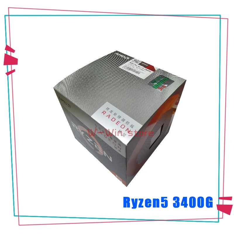 Процессор AMD Ryzen 5 3400G R5 3400G 3,7 GHz четырехъядерный Восьмиядерный процессор 65W процессор YD3400C5M4MFH разъем AM4 с охлаждающим вентилятором