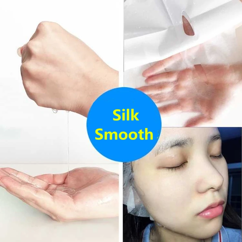 5Pcs/lot Hyaluronic Acid Moisturizing Oil Control Anti Aging Shrink Pores Korean Sheet Facial Mask Cosmetics Drop shipping|Средства для