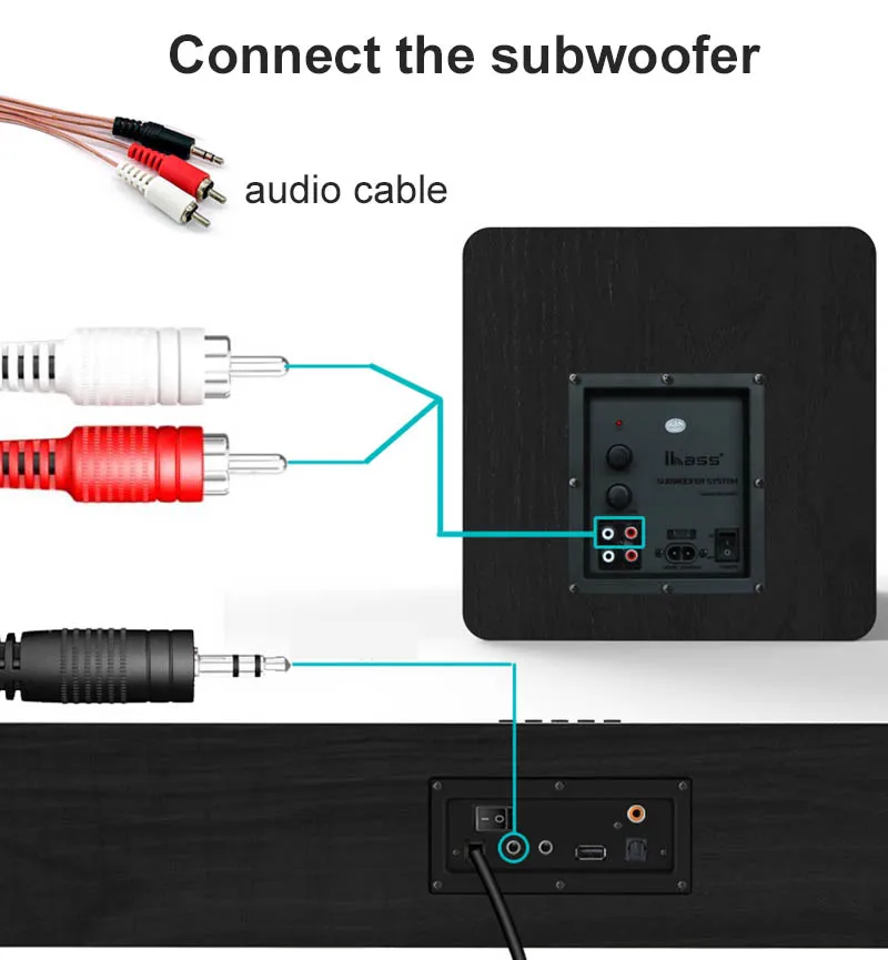 IBASS 61K Bluetooth Саундбар микрофон объемный звук домашний кинотеатр 6 единиц