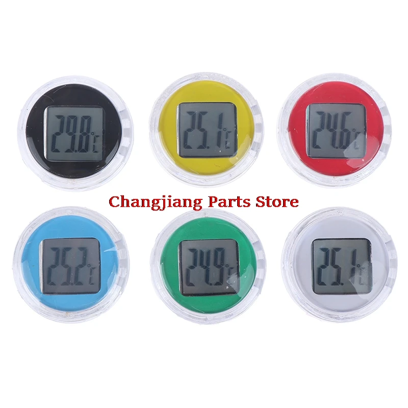 

1PC Mini Waterproof Motorcycle Digital Thermometer Waterproof Clock Car Interior Watches Instruments Motorbike Accessories