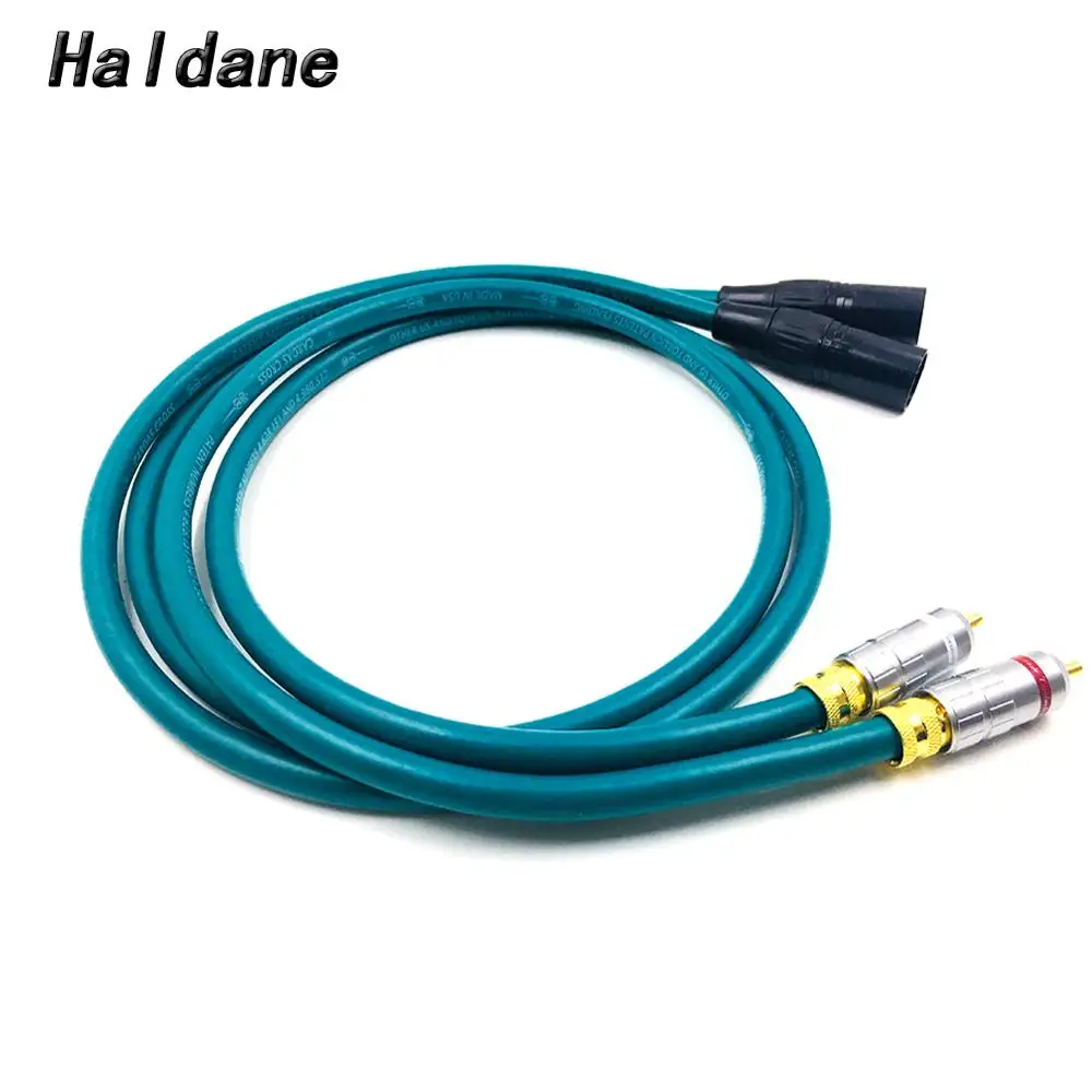 

Haldane Pair HIFI US-CMC RCA to XLR Male Balacned Audio Cable 3pin XLR to RCA Interconnect Cable with CARDAS CROSS USA-Cable