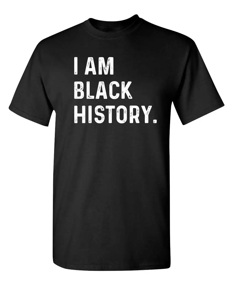 

Забавная хлопковая Винтажная футболка с надписью «I Am Black History»