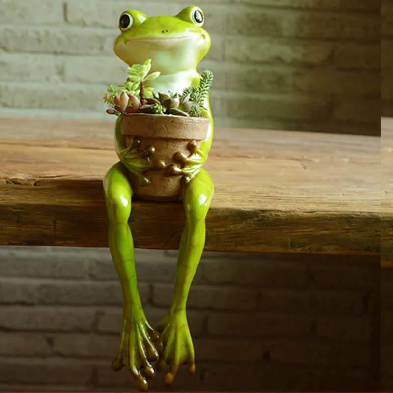 

Creative Nordic Frogs Baskets Garden Decorations Animals Potted Plants Succulent Ornaments Murals Home Decoration Crafts Gifts