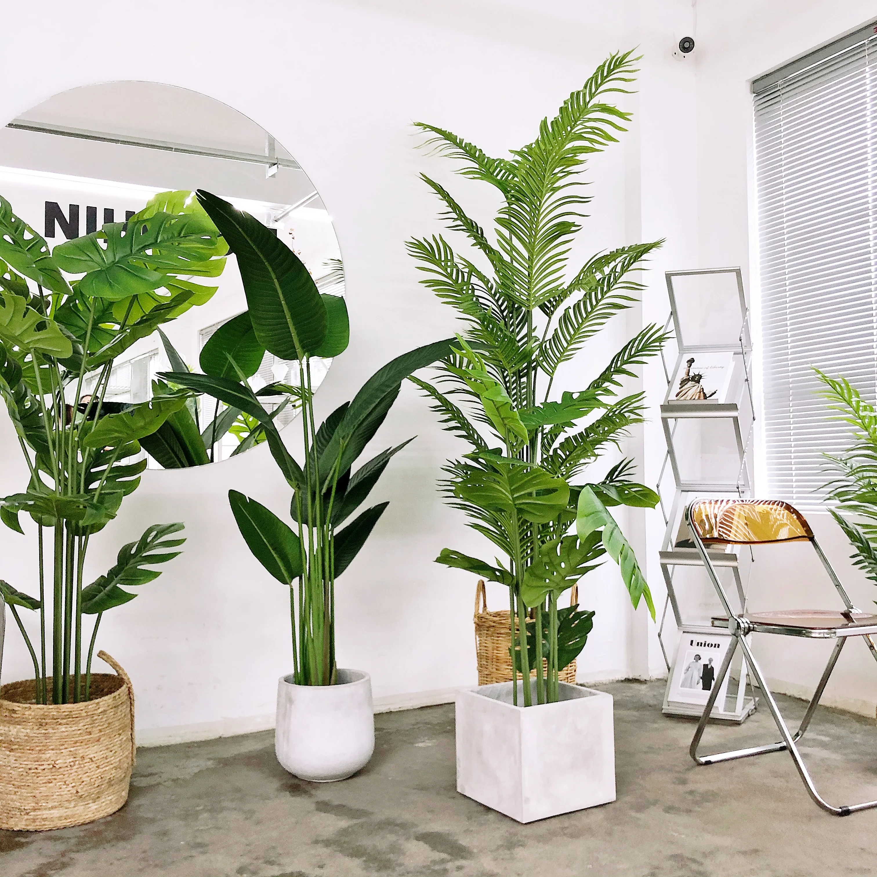 

Large simulation green plant Sanwei sunflower indoor living room decoration plant tree floor potted plant