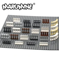 marumine 30pcs moc city accessories bricks fence railing stairs house garden toy construction building blocks parts pieces 33303