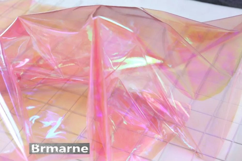 50cm*122cm/piece Transparent high-gloss raincoat waterproof tpu film diy handmade fabric
