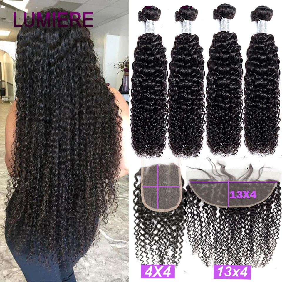 

Малазийские кудрявые пучки с застежкой, 8-40 дюймов, фронтальные пряди с предварительно выщипанными волосами, человеческие волосы для наращи...