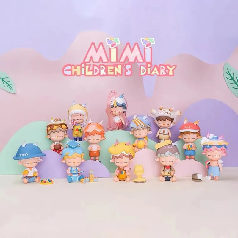 MIMI-caja ciega Original para ni&ntilde;os, modelo de caja de regalo de figura Anime-2