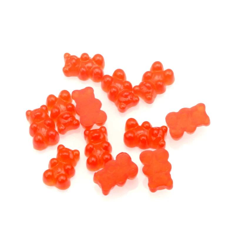 50 шт. смешанные украшения медведя из смолы поделки с плоским основанием кабошон