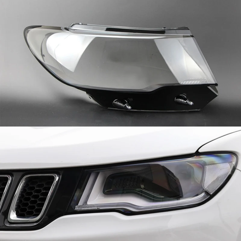 Car Headlamp Cover Replacement  Auto Shell Cover Car Headlight Lens For Jeep Compass 2017 2018 2019