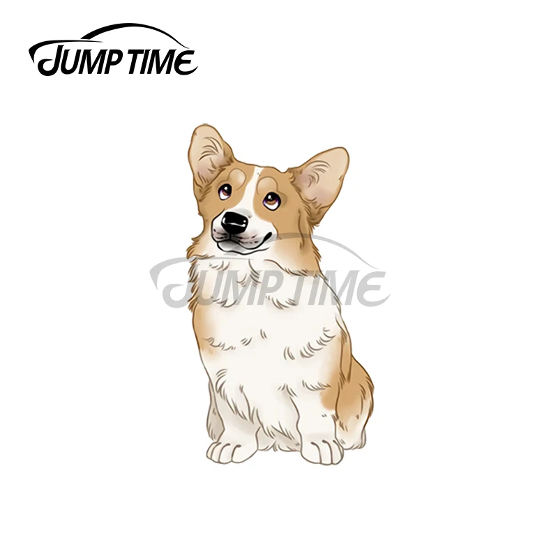 JumpTime 13x3 см для Pembroke корги наклейка на багажник устойчивые к появлению царапин