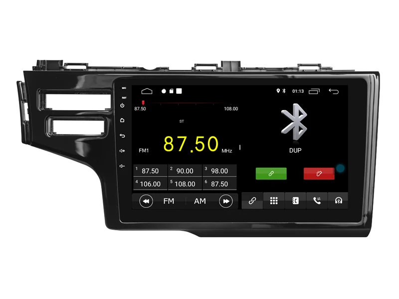 Автомобильный мультимедийный плеер 9 дюймов ips экран монитор gps магнитофон Bluetooth Android 9,0 для HONDA FIT jazz два отверстия Авто Аудио