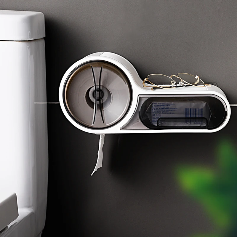Настенный Туалет Ванная комната Бумага держатель коробка для рулона салфеток