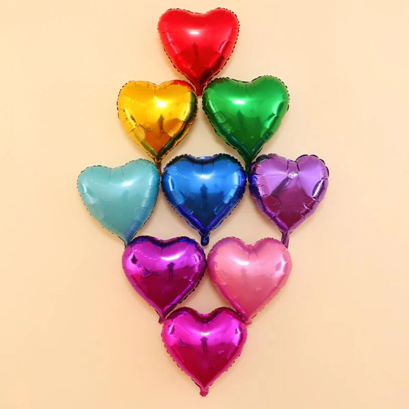 18 дюймов пять звезд в форме сердца из алюминиевой фольги надувные Алюминиевые