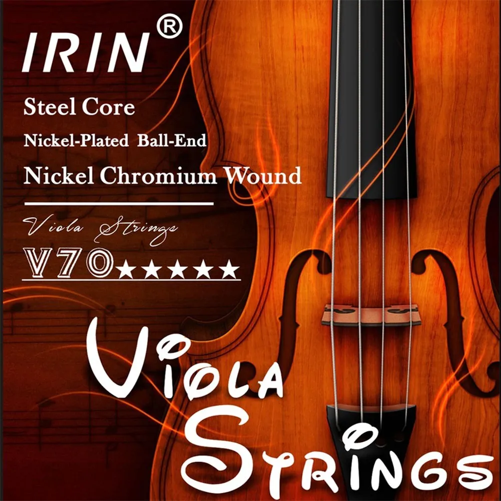 

6 Pcs/Set Of IRIN V70 Viola Strings Nickel-Chromium Winding For Children And Beginners 0.2mm 0.3mm 0.5mm 0.7mm Sweet Soft