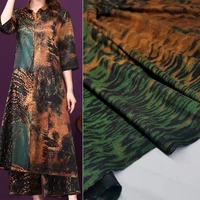 super fine fiber suede luxury soft spring winter dress stretchy ombre leopard fabric cheongsam gown material