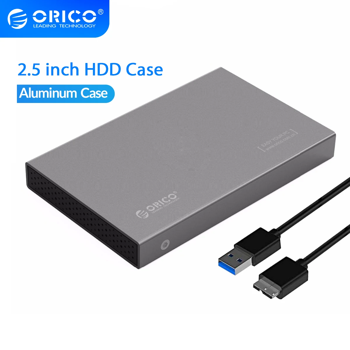 

ORICO алюминиевый USB3.0 к SATA3.0 HDD чехол 2 ТБ 5 Гбит/с 2,5 дюймов жесткий диск корпус Поддержка 7 мм и 9,5 мм UASP протокол передачи