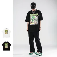 new retro punk style et alien printing spoof creative couple bottoming short sleeved t shirt hip hop casual loose oversize