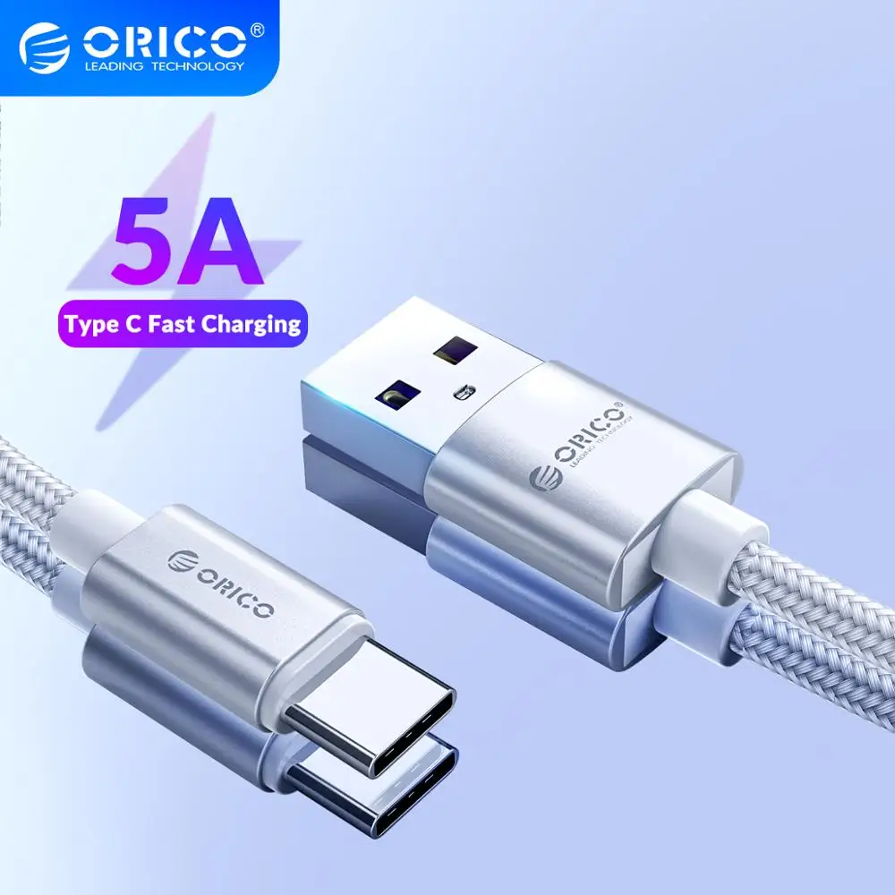 USB кабель Orico 5 А Type C для Huawei Mate 20 10 Pro P30 P20|Кабели мобильных телефонов| |