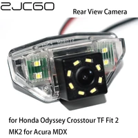 zjcgo ccd hd car rear view reverse back up parking night vision camera for honda odyssey crosstour tf fit 2 mk2 for acura mdx