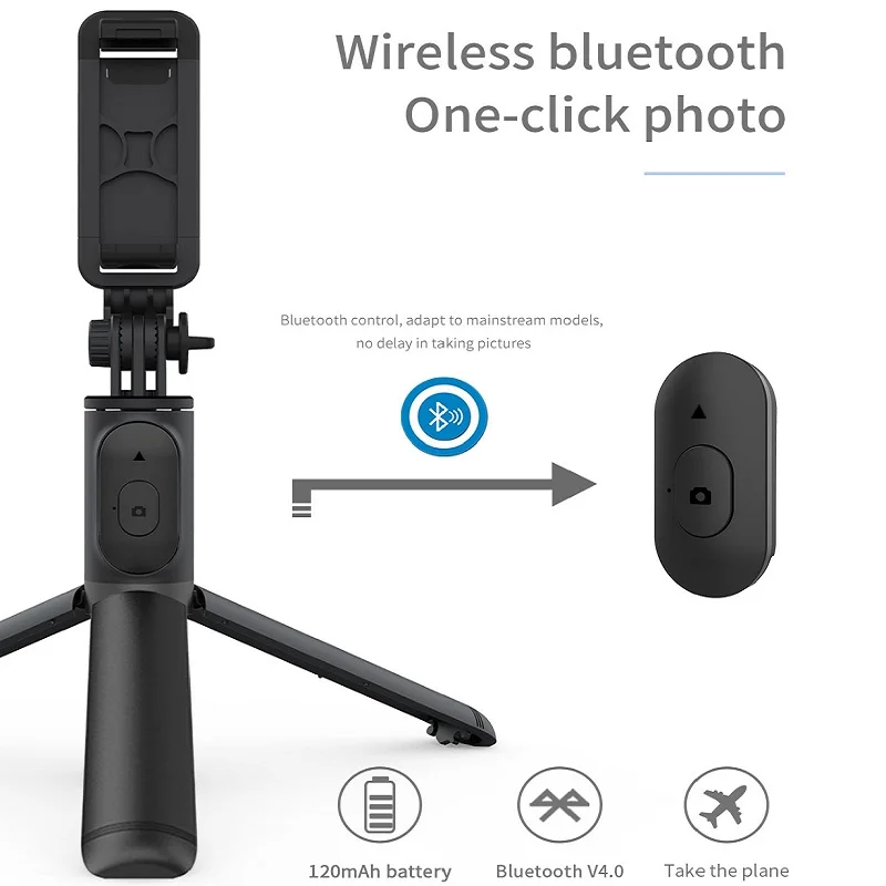 

FGCLSY 101cm Wireless Bluetooth Selfie Stick Foldable Tripod Expandable Monopod with remote shutter For smartphone Action Camera