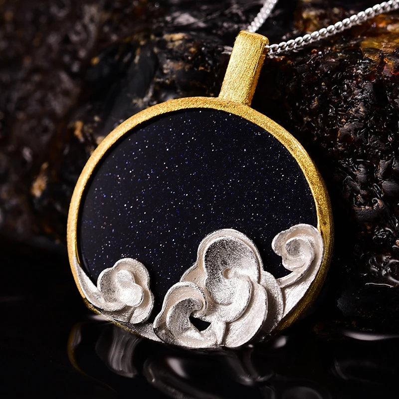 Женский кулон без цепочки Lotus Fun Звездные волны и из настоящего серебра 925 пробы