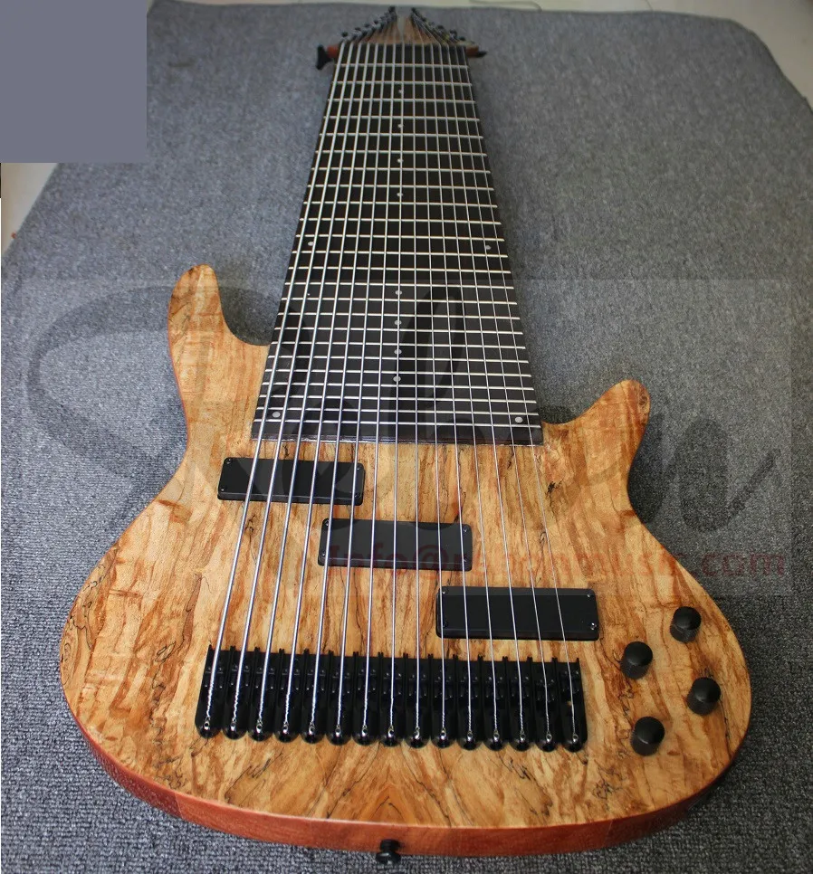 Weifang Rebon 15 струнный шейный корпус для электрической бас-гитары с Spalted Maple | Спорт и
